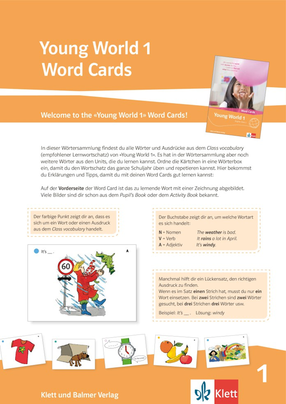 Young World 1 Word Cards