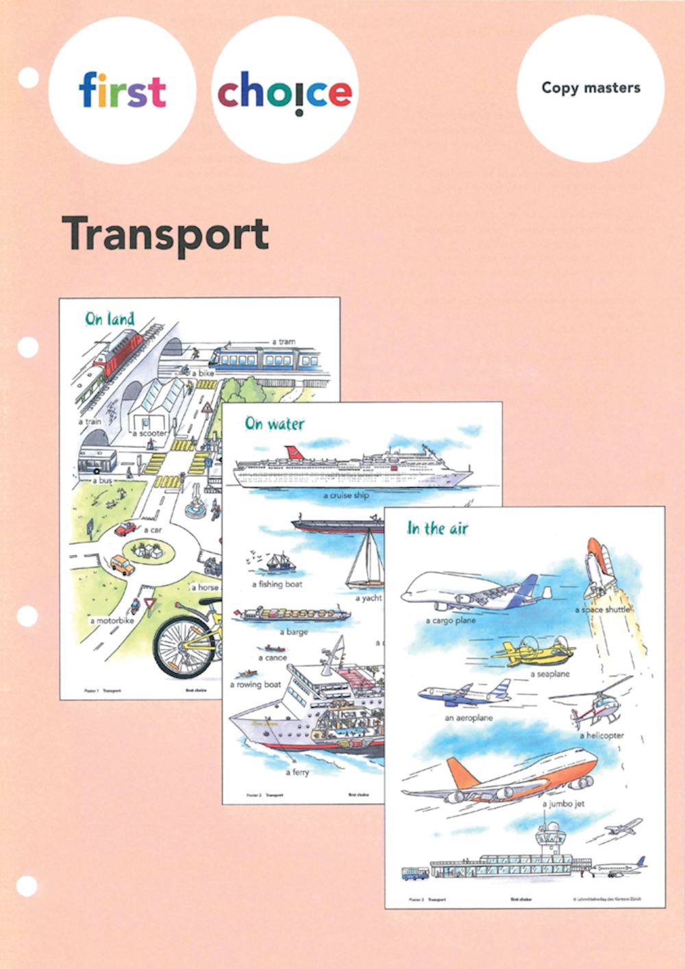 First Choice Transport Posters with Copy masters