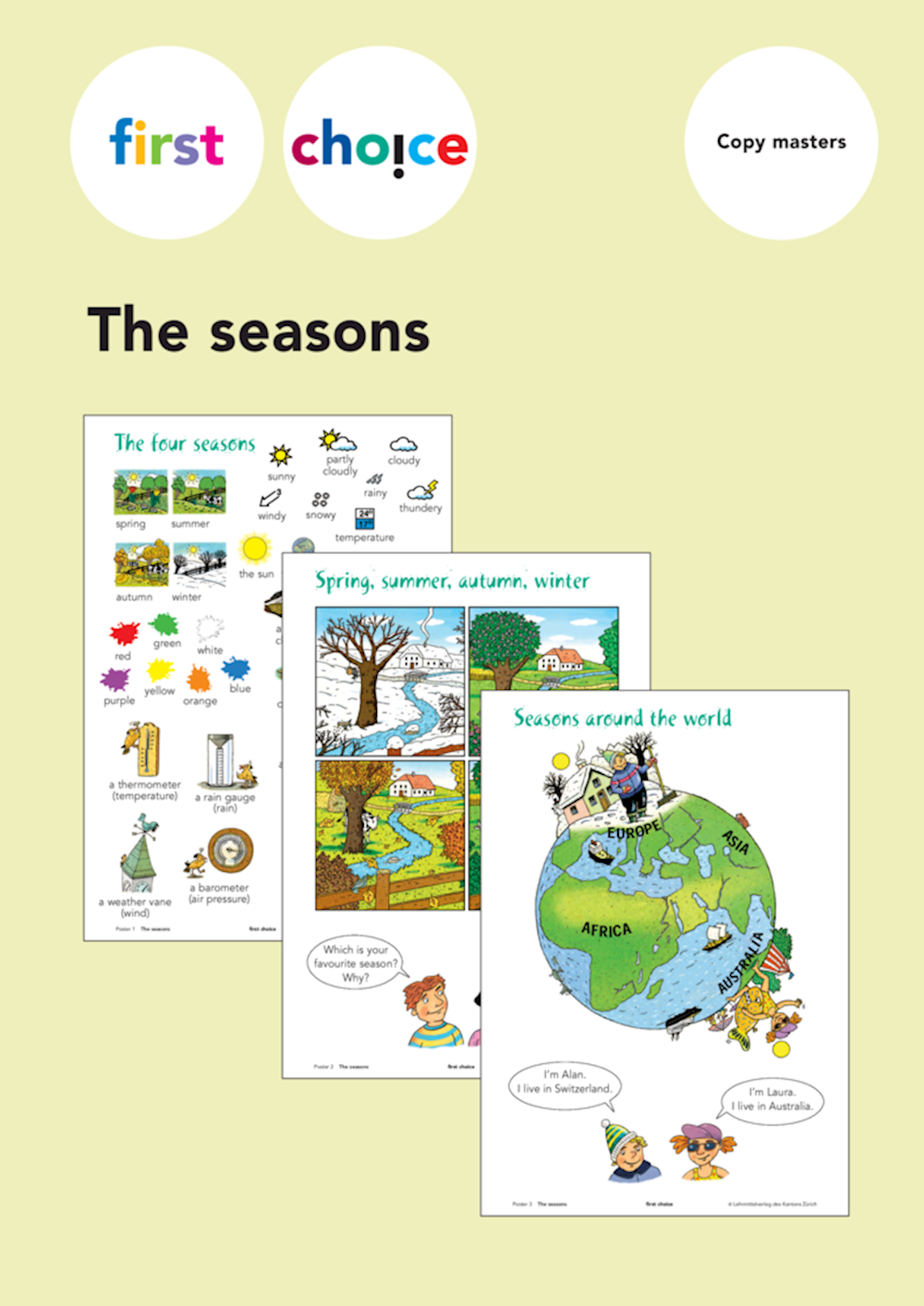 First Choice The seasons Posters with Copy masters