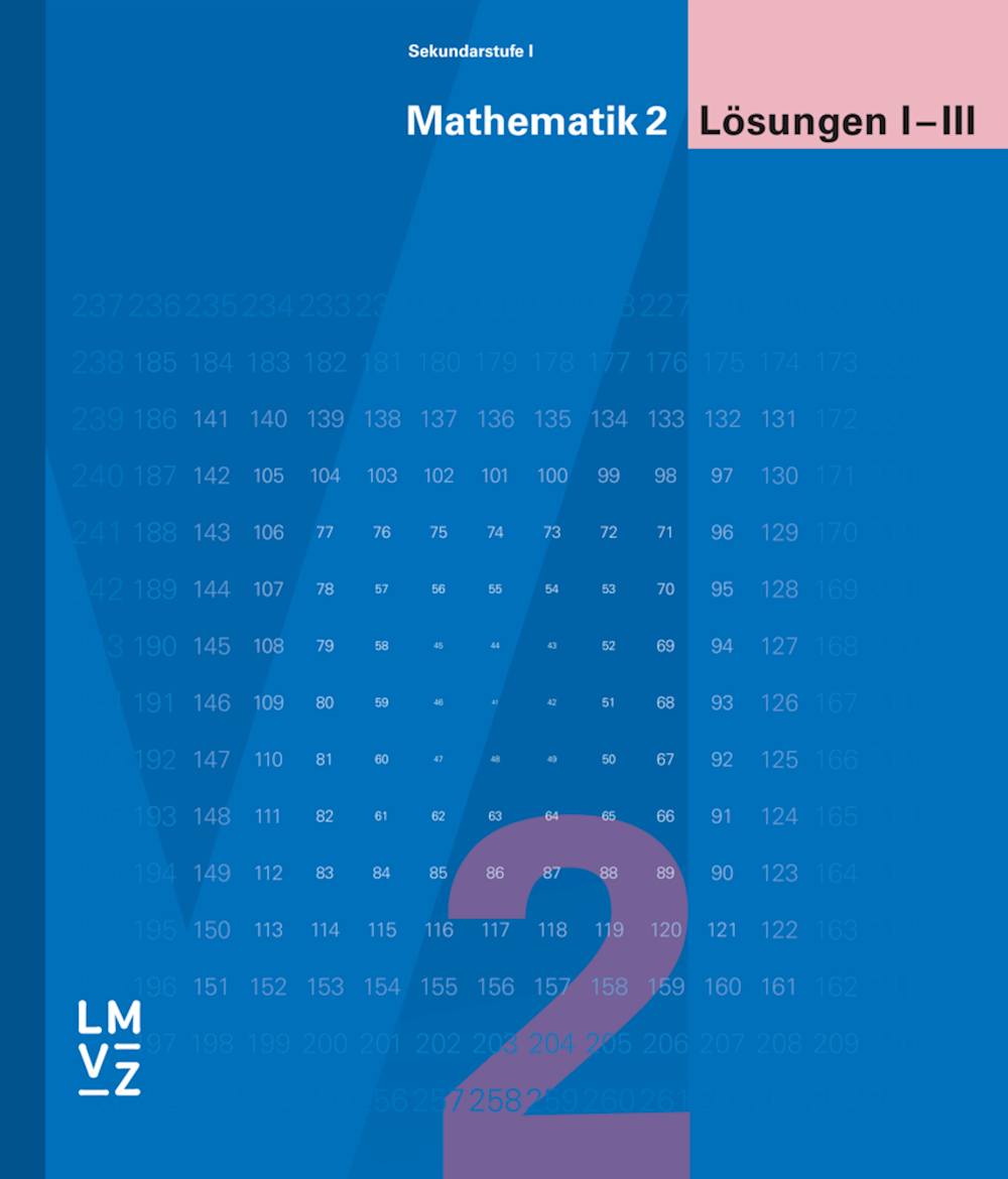Mathematik 2 Sekundarstufe I Lösungen I-III