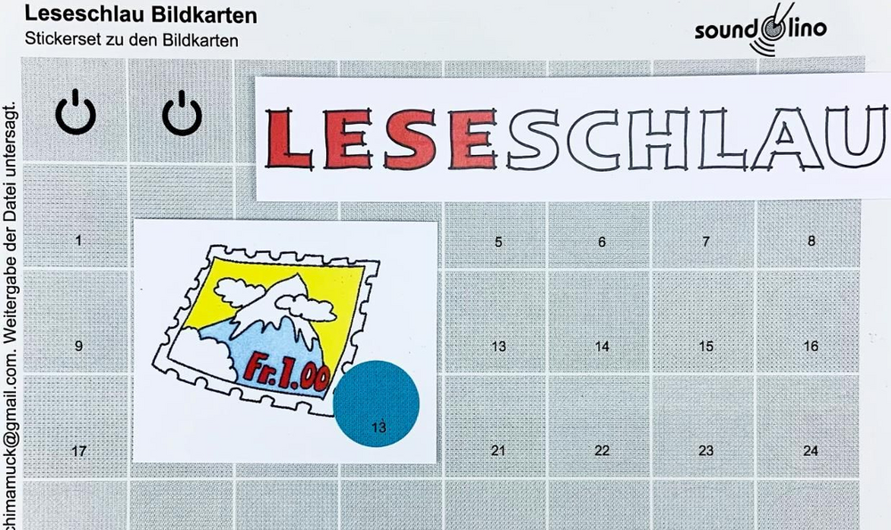 Leseschlau Hörsticker für Hörstift tiptoi, Bildkar