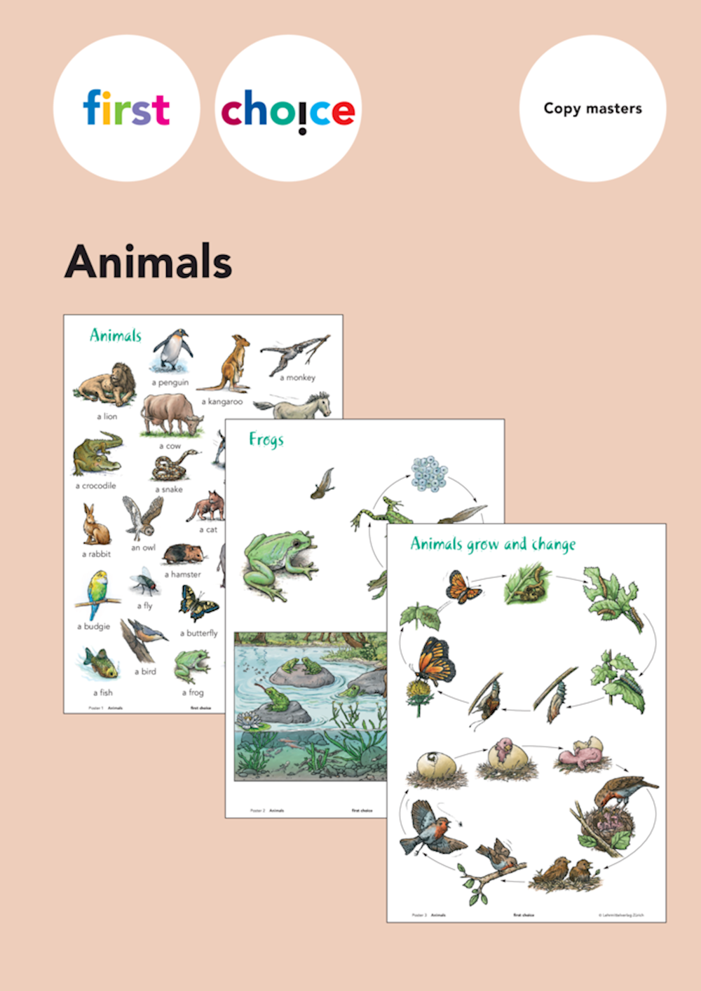 First Choice Animals Posters with Copy masters