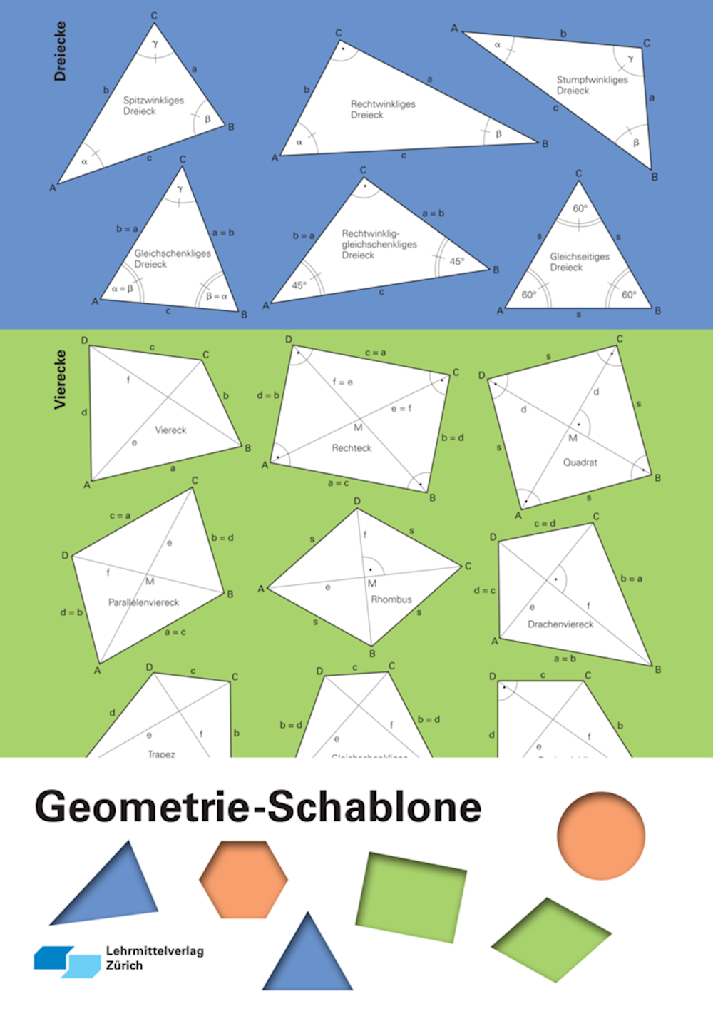 3D Geometrische Formbaukasten mit Box für Kinder-Mathematik-Lehrmittel 